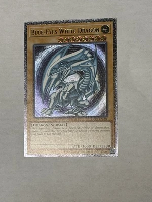 YUGIOH NA ENHANCED Blue-Eyes White Dragon OP28-EN001 Ultimate Rare NM #3 - Image 1 of 4