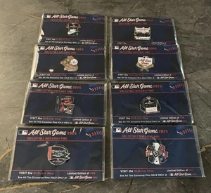 2025 MLB All Star Game Complete Pin Set Of 8 All Star Village Exclusive ASG Pins - Picture 1 of 10