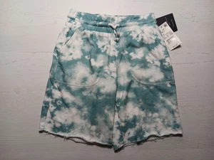 PANTALONCINO FELPA BLU VERDE TIE DYE BAMBINO 6/7 NUOVO FILO GRIGIO - Foto 1 di 14
