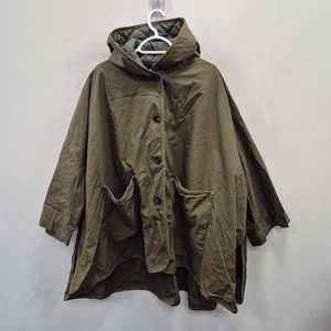 Toast X Lavenham grün Oversized Loose Fit Kapuze Poncho Cape Jacke Mantel One Size - Bild 1 von 7