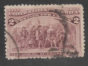 Classic USA 1893 2c Columbus Stamp Huge 1c Sale ua150 - Picture 1 of 1