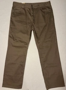 NWT PrAna Men’s Bridger Straight Leg Jean Slim Fit In Dark Mud Size 38x30 - Picture 1 of 4