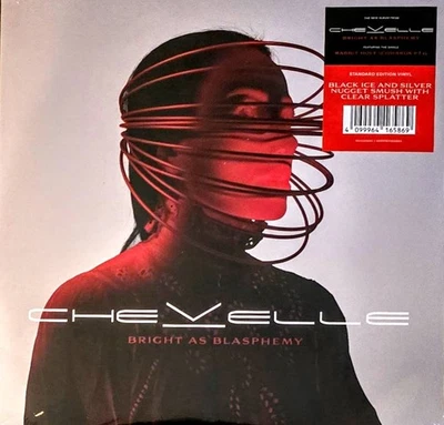 CHEVELLE - BRIGHT AS BLASPHEMY - BLACK ICE/SILVER NUGGET/ CLEAR VINYL LP " NEW," - Image 1 of 2