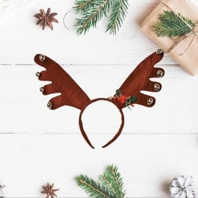 Christmas Jingle Bell Reindeer Antlers - Image 1 of 2