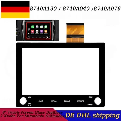 2Knöpfen Autoradio 8" Touch Screen Digitizer für MITSUBISHI Outlander 2020- 2022 - Bild 1 von 4