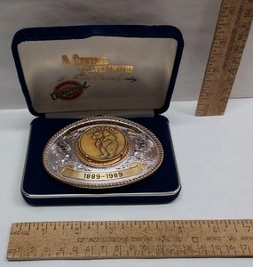 1889 1989 - MONTANA CENTENNIAL - BEAR - BELT BUCKLE - 3892 /5000 - listing #8220 - Picture 1 of 11