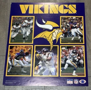 Vintage 1988 Minnesota Vikings Starline Poster, 16" x 20" - Chris Carter - Picture 1 of 7