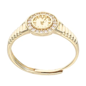 Vintage Clock Ring: Adjustable Quartz Watch - Mini Finger Watch for Party - Bild 1 von 12