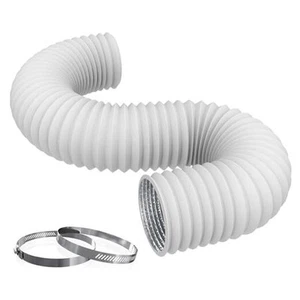 Dryer Vent Hose Flexible Aluminum Foil PVC Air Ducting for HVAC 4IN 8FT - Picture 1 of 8