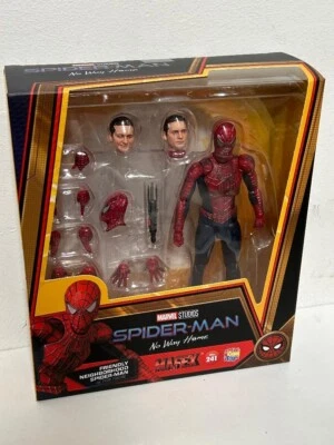 GENUINO MAFEX No.241 No Way Home Friendly Neighborhood Spider-Man USSELLER Foto 1 de 3