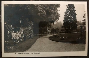 1944 Château de Malmaison France RPPC Real Postcard Cover the rose garden - Picture 1 of 2