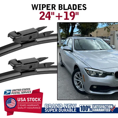 Limpiaparabrisas 24" 19" repuesto OEM para BMW 335i xDrive 2010-2011 2013-2015 EE. UU. Foto 1 de 4