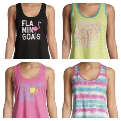 Ladies M 8-10 Summer Sleeveless Pajamas Pajama Tank Top Sleep Shirt Women's - Image 1 of 4