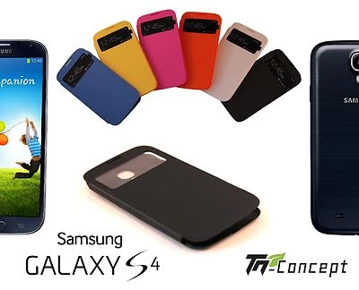 TM CONCEPT Etui / Housse / Coque à rabat - Samsung Galaxy S4 - Extra Slim 6 Couleurs - Neuf