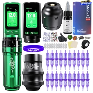 Dragonhawk Fold Pro Year Of The Snake Tattoo Machine Kit 7 Strokes 2.4-4.2mm PMU - Picture 1 of 18