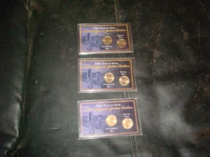 PRIMER AÑO DE EMISIÓN 2000 SACAJAWEA DÓLARES DE ORO JUEGO DE 2 MONEDAS 3 JUEGOS - Imagen 1 de 8