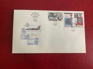 CZECHOSLOVAKIA 1985 FDC AVIATION MILITARY MUSEUM BIPLANE SPACESHIP CROSSBOW - Picture 1 of 1