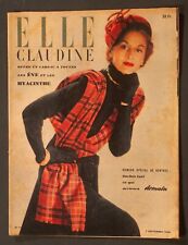 'ELLE' FRENCH VINTAGE MAGAZINE 7 SEPTEMBER 1948