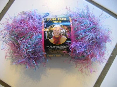 NWT LION YARN Fun Fur Prints Tropical Color 208 Lot 2065 - Image 1 of 4