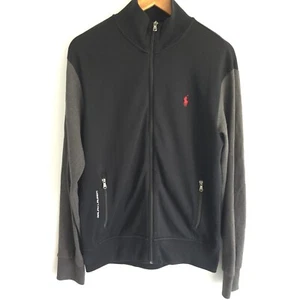 Polo Ralph Lauren Performance Men's Track jacket Medium Black Full Zip - Picture 1 of 15