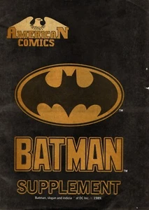 BATMAN SUPPLEMENT - 1989 - AMERICAN COMICS CATALOGUE - Picture 1 of 2