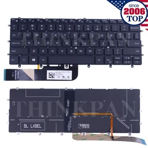 New US Keyboard for Dell XPS 13 9370 13 9380 13 7390 US with Backlit 03CM18 - Afbeelding 1 van 6