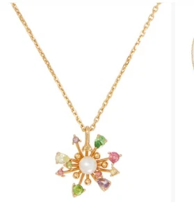 $98 Kate Spade Bloom In Color Pendant Necklace C111 - Picture 1 of 3