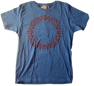 Men's Wesc Roundabout Crew Neck S/S T Tee Shirt Olympian Blue Size Small S - Picture 1 of 1