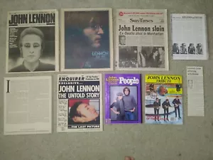 John Lennon Shot Death Murder Tribute- Magazines, Newspapers, December 8 1980 - Picture 1 of 12