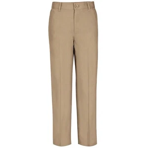 Real School, Boys Husky Size Flat Front Pants School Uniform Approved, Size: 16H - Picture 1 of 2