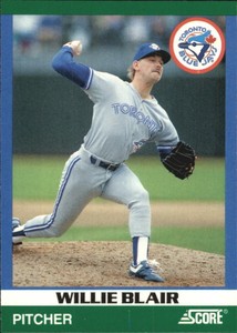 1991 Score 100 Rising Stars Toronto Blue Jays Baseball Card #19 Willie Blair
