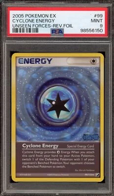 Pokemon Cyclone Energy EX Power Keepers Reverse Holo Rare #99 PSA 9 Mint - Image 1 of 2