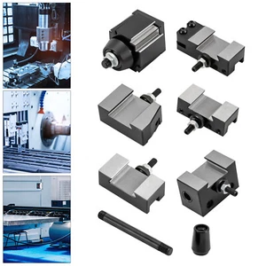 6pcs Black Wedge Type Quick Change Tool Post Set For 6-9" Swing Small Lathe SALE - Picture 1 of 11