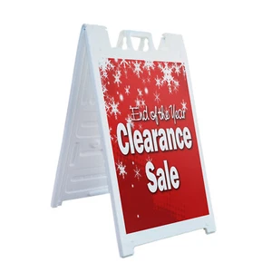 A-frame Sidewalk End Of The Year Clearance Sale 24" x 36" Double Sided A-Frame S - Picture 1 of 6