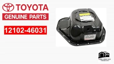 Carmidero trasero inferior del cárter de aceite original Toyota MK4 Supra JZA80 2JZ-GTE 12102-46031 FABRICANTE DE EQUIPOS ORIGINALES Foto 1 de 4