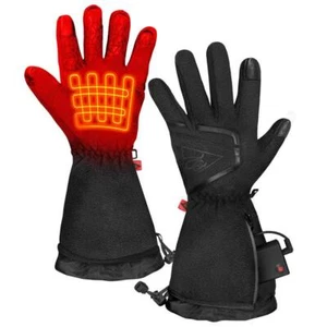 ACTIONHEAT Small/Medium Black AA Heated Fleece Gloves for Women Lightweight - Picture 1 of 5