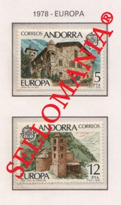 1978 EUROPA EUROPE MONUMENTOS MONUMENTS CHURCH 117 / 18 ** MNH ANDORRA TC21865 - Imagen 1 de 1