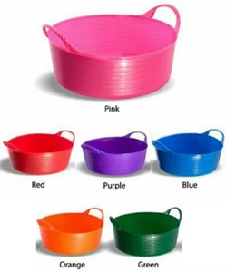 Faulks & Cox Red Gorilla Tubtrug Mini 5L Shallow Flexible Horse/Dog Feed Bucket - Picture 1 of 9