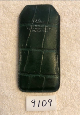 Vintage Green Crocodile Eyeglass Pouch ( from Pildes Opticals ) - Image 1 of 2