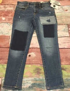 Gap Kids Girls Size 6 Regular Jeans. Super Denim Patch Super Skinny Jeans. Nwt - Picture 1 of 6