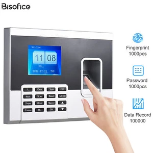 Bisofice Fingerprint Time Clock Attendance Machine Automatic Punch 2.8 inch D7N5 - Picture 1 of 12
