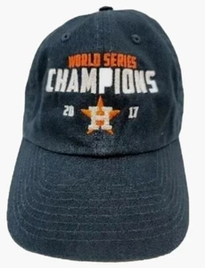 Campeones de la Serie Mundial de los Astros de Houston 2017 azul blanco marca 47 ajuste ajustable - Imagen 1 de 6