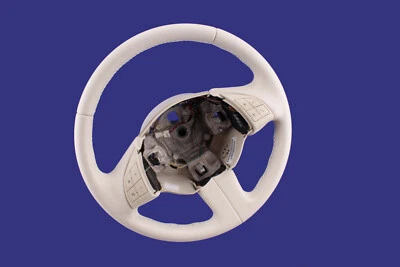 Lenkrad beziehen mit Leder für Fiat 500 ab 2007-2015 Elfenbein - McarStyling - Bild 1 von 4