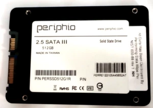 Periphio 512GB 2.5" SATA III (PERSSD512G1R) Internal Solid State Drive SSD - Picture 1 of 4