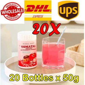 Global weiß tomatales Tomatengetränk Pulver Instant AntiAging Aufhellen der Haut 50g x20 - Bild 1 von 20