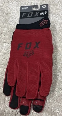 Fox Racing Ranger Glove Gel XXL Red Black Motocross MTB Dirt Bike Gloves - Image 1 of 4
