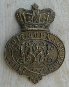 QVR era GRENADIER GUARDS Regiment Other Ranks POUCH BADGE 1837 - 1901 Genuine - Picture 1 of 3