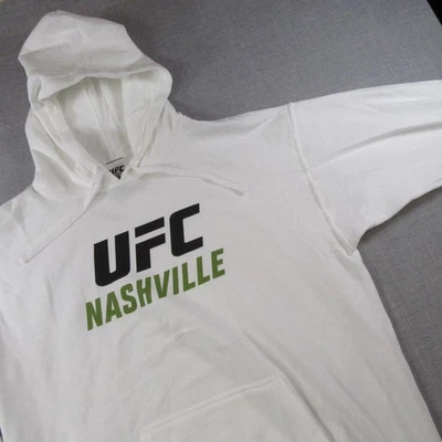 Sudadera con Capucha UFC Nashville Nueva Con Etiquetas Pullover Blanca Sudadera Para Hombre Talla L Foto 1 de 4