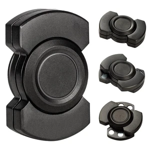 Combo Fidget Spinner e Slider in Acciaio Inox 3 in 1 con Pulsante Click Metallo - Foto 1 di 7