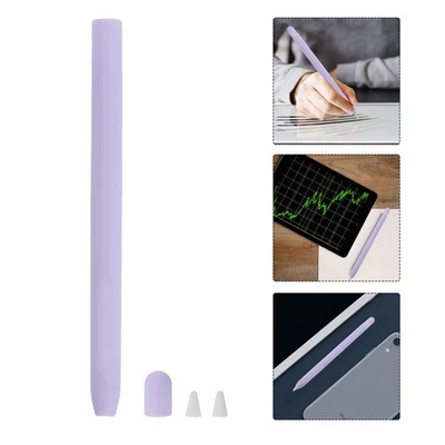Non-slip Stylus Pen Case Silicone Protective Cover Compatible for Apple Pencil 2 - Image 1 of 4